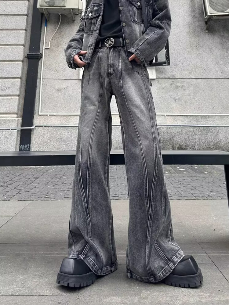Luxury Bags Denim - 2026Trashy Y2K Streetwear Yıkanmış Gri Baggy