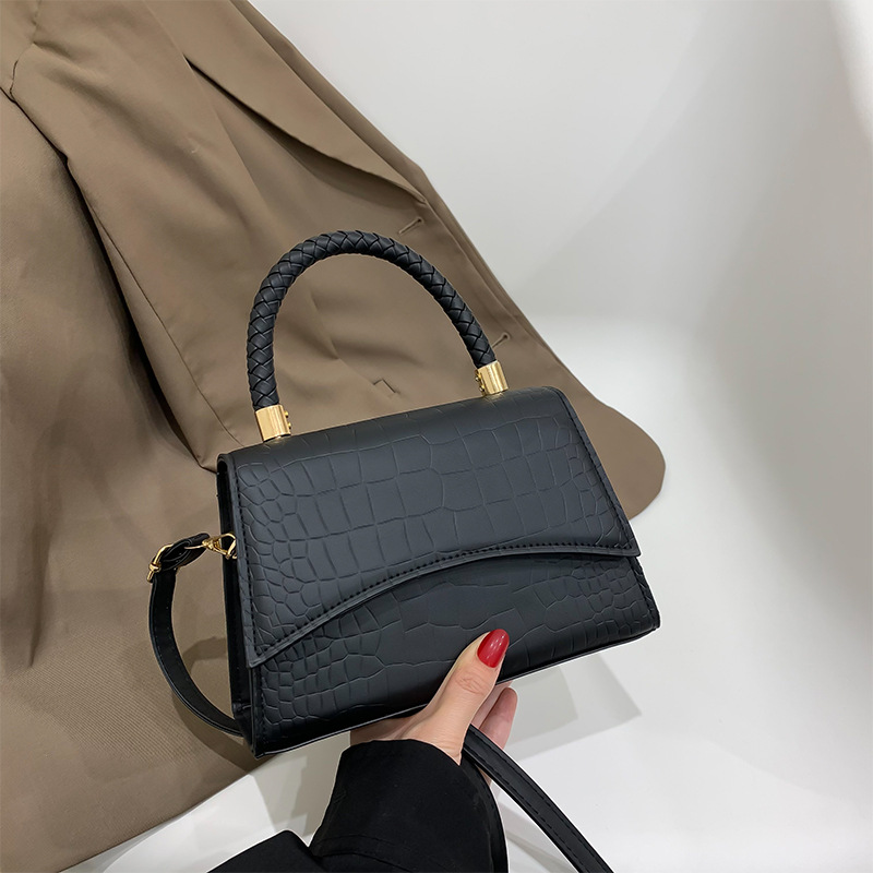 Luxury Bags Made - Katı Renk Pu Deri Omuz Çantası