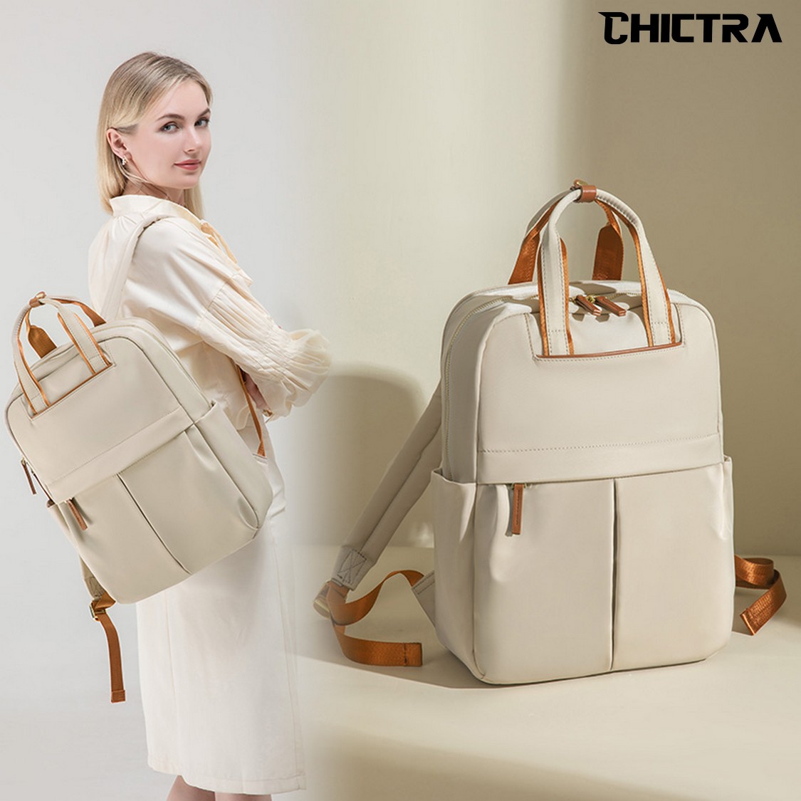 Luxury Bags For School - CHICTRA 14 Inç Dizüstü Bilgisayar Sırt