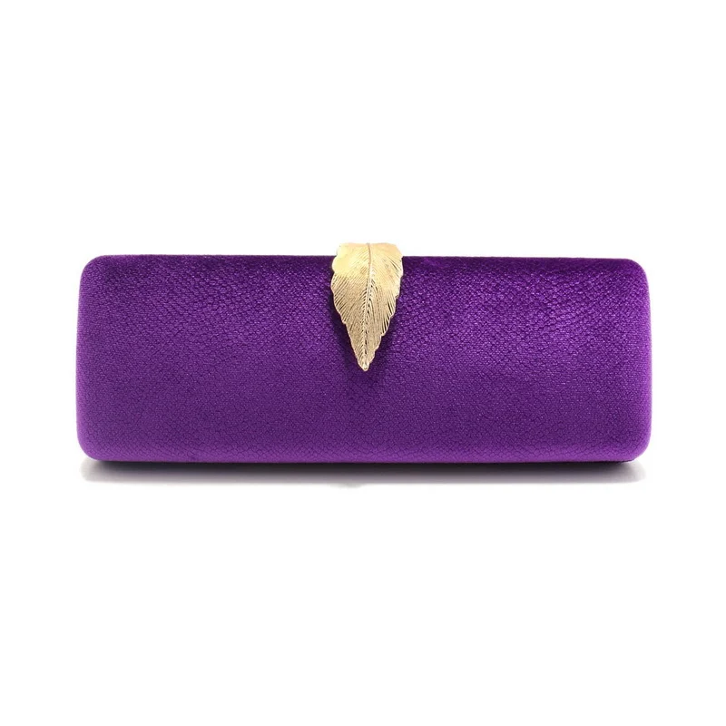 Luxury Bags Supplier - Zarif Bayanlar Mor Akşam Debriyaj Lüks