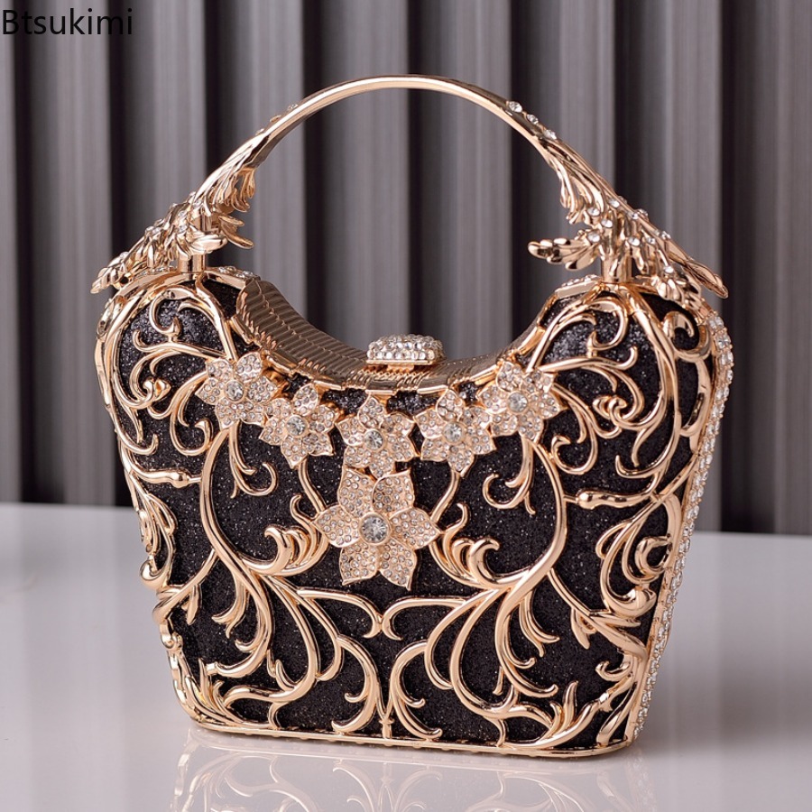Luxury Bags Supplier - Hollow Out Metal Akşam Çantaları kadın
