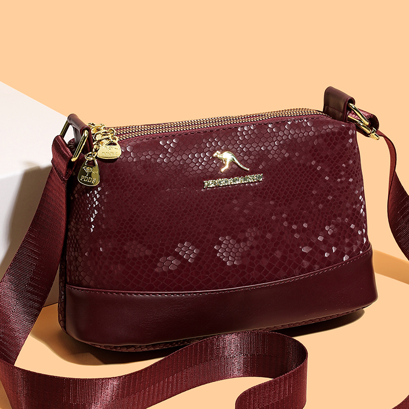 Luxury Bags Girls - Yılan Desenli Omuz Çantası Kadın Crossbody