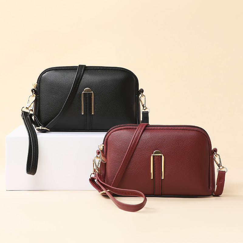 Luxury Bags Without Logo - Yeni Hakiki Deri Crossbody Çanta Kadın