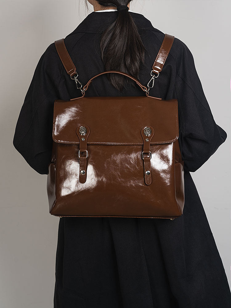 Top Handle Patent Bag - 2026 Moda Yeni Kolej Tarzı Yüksek