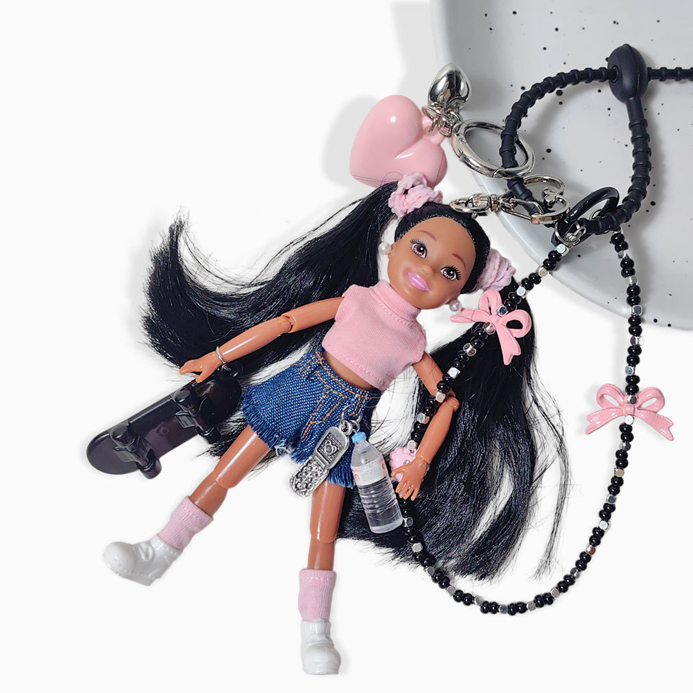 Luxury Bags Girls - Moda Kaykay Kız Bebek Anahtarlık Fiyonklu