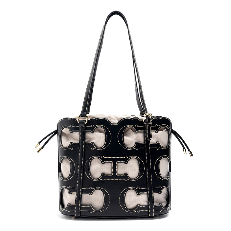 Luxury Bags Without Logo - CH Tote Çanta Kesik Logolu Büyük