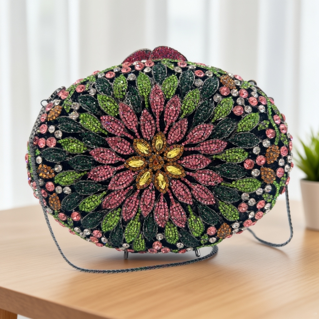 Luxury Bags Girls - Kristal Çanta Elmas Tam Siyah Renkli