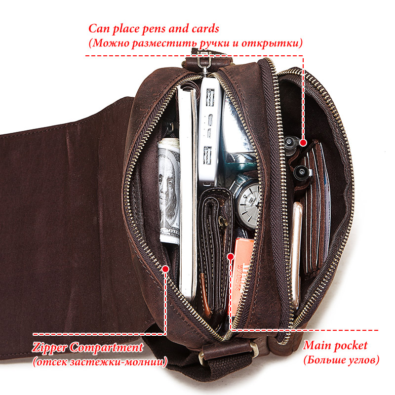 Vintage Çılgın At Deri Erkek M - Luxury Bags For Men incelemesi ve fiyatı