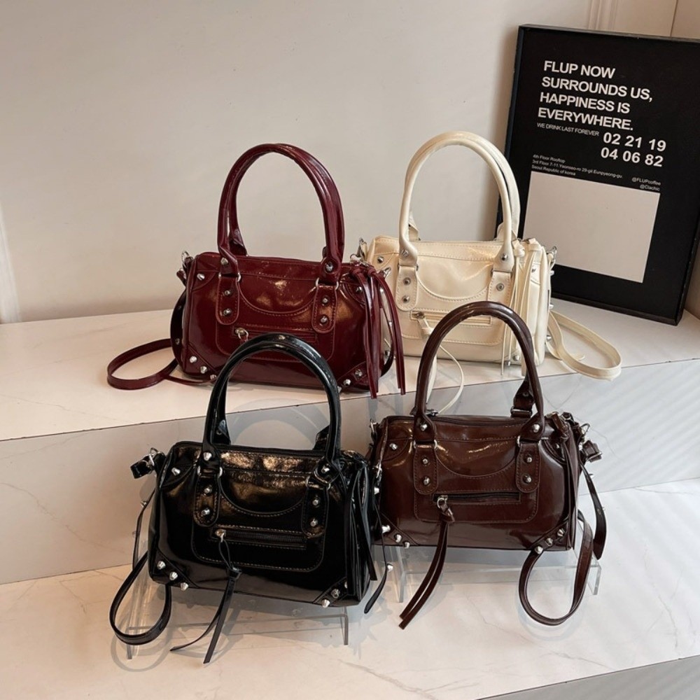 Vintage Perçinli Yastık Çanta  - Top Handle Patent Bag incelemesi ve fiyatı