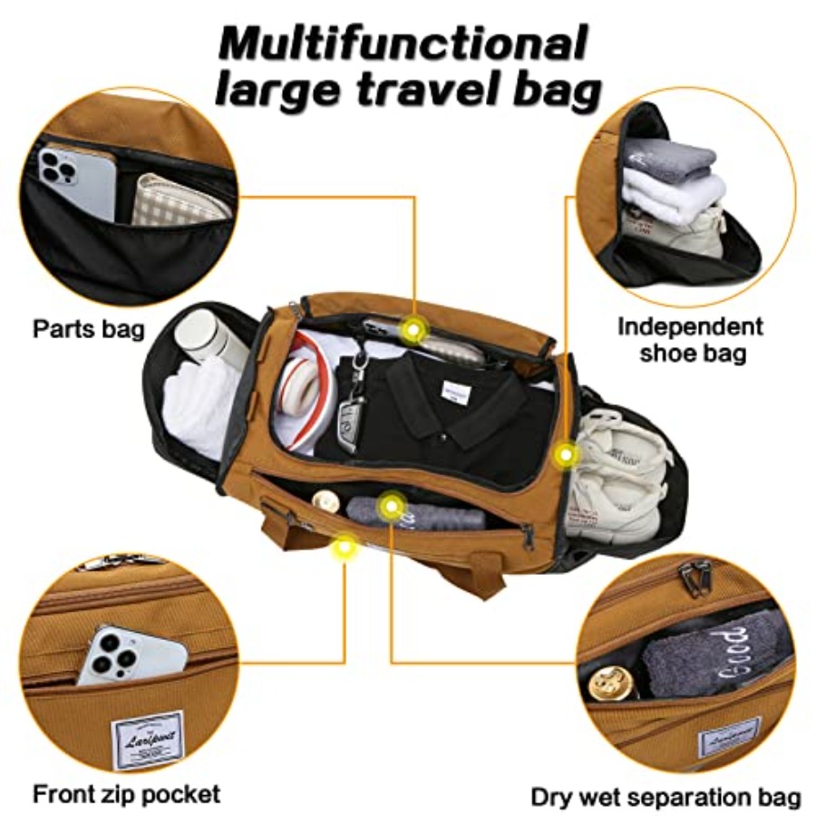 Erkekler için 40L Orta Boy Spo - Weekender Bag Duffle incelemesi ve fiyatı