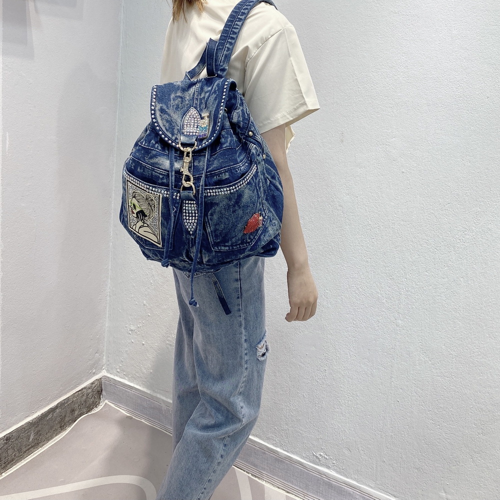 iPinee Lüks Denim Kadın Sırt Ç - Luxury Bags Denim incelemesi ve fiyatı