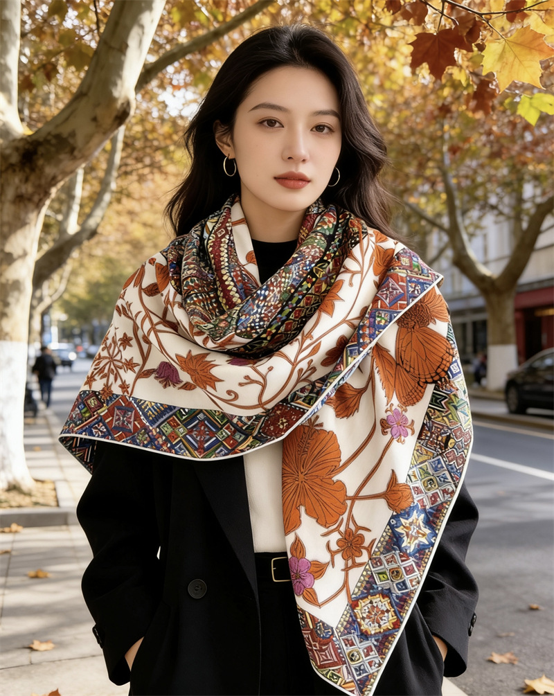 %30 İpek %70 Yün Eşarp Büyük İ - Luxury Bags Hong Kong incelemesi ve fiyatı