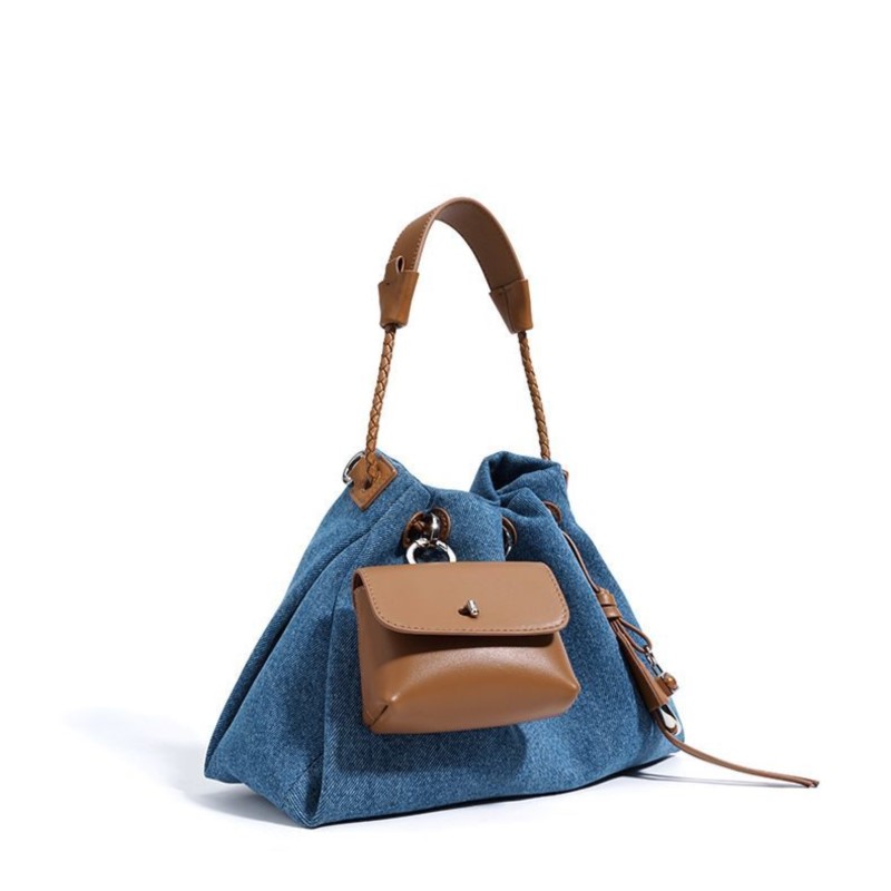 JIAERDI Yüksek Sokak Denim Kov - Luxury Bags Denim incelemesi ve fiyatı