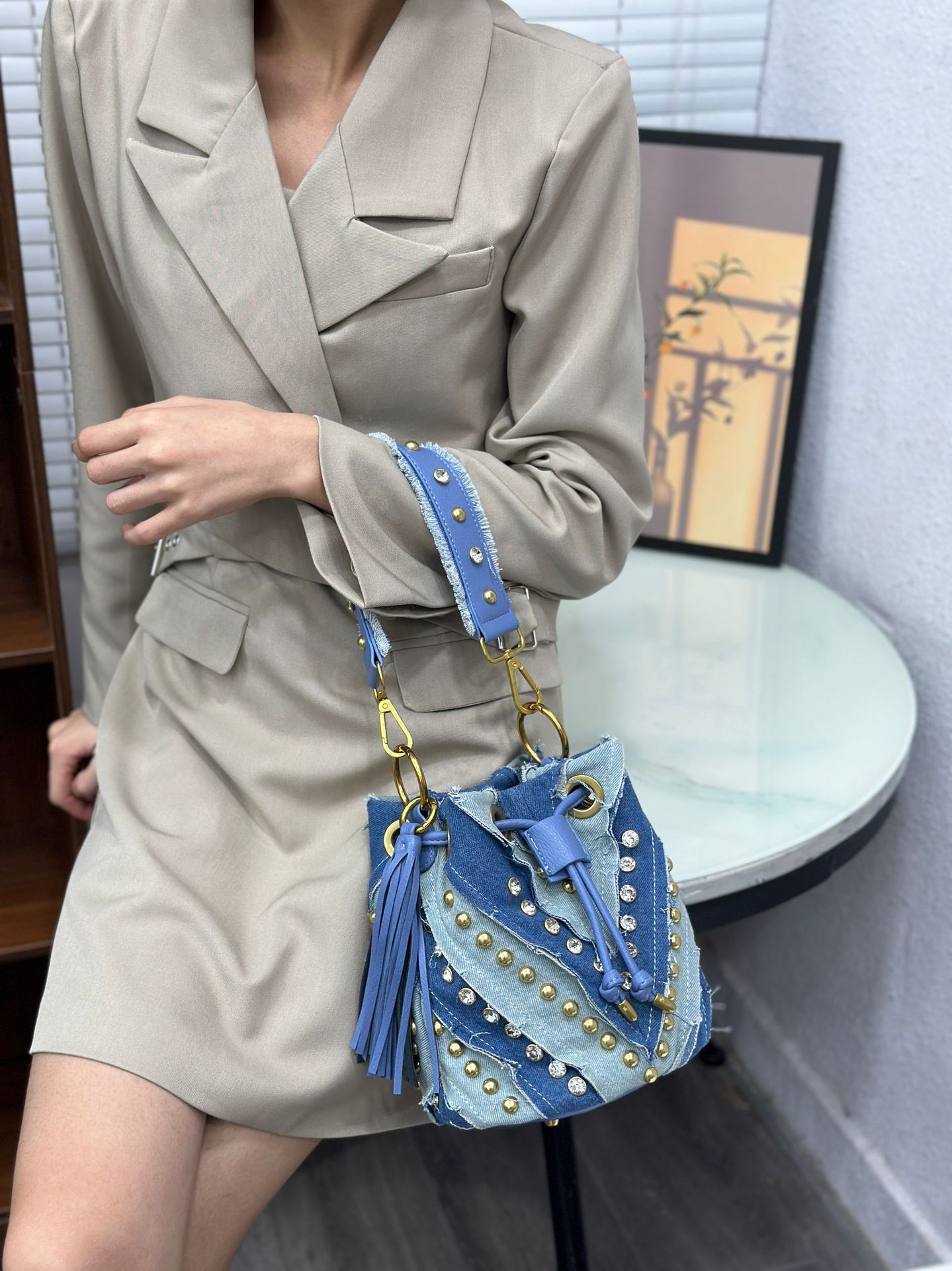 Hafif Lüks Moda Elmas İşlemeli - Luxury Bags Denim incelemesi ve fiyatı