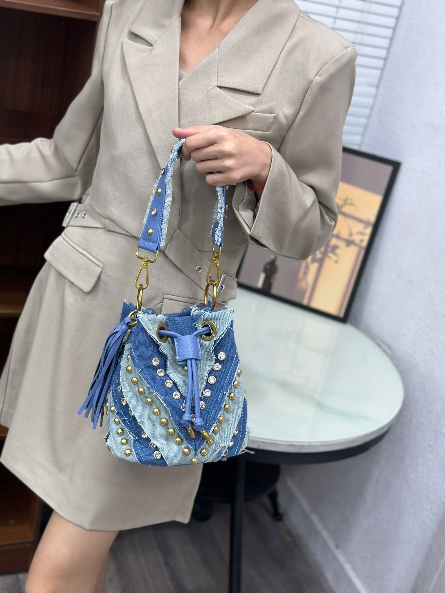 Hafif Lüks Moda Elmas İşlemeli - Luxury Bags Denim incelemesi ve fiyatı