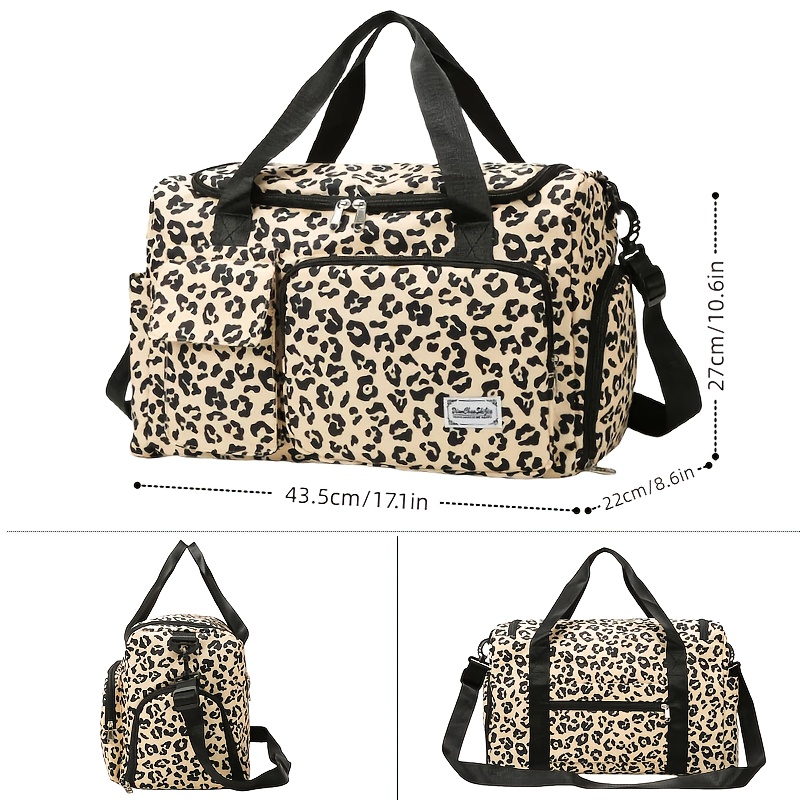 Büyük Kapasiteli Leopar Desenl - Weekender Bag Duffle incelemesi ve fiyatı