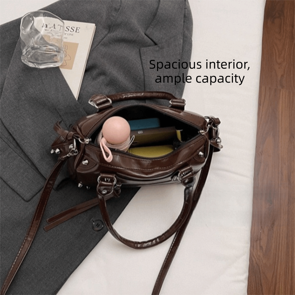 Vintage Perçinli Yastık Çanta  - Top Handle Patent Bag incelemesi ve fiyatı