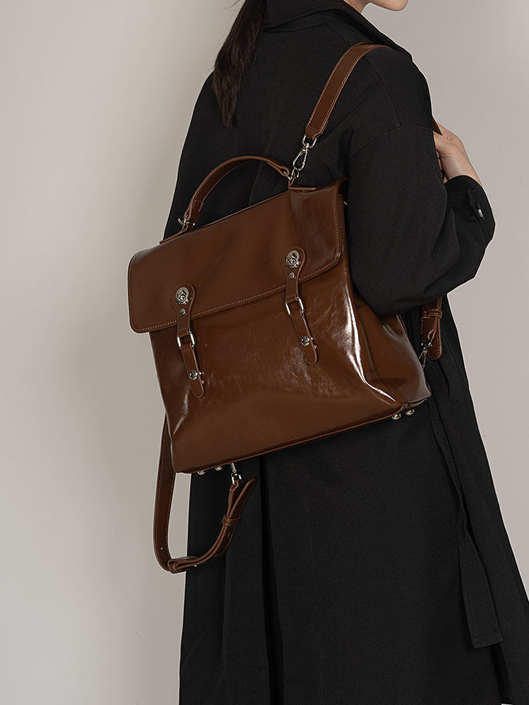 2026 Moda Yeni Kolej Tarzı Yük - Top Handle Patent Bag incelemesi ve fiyatı
