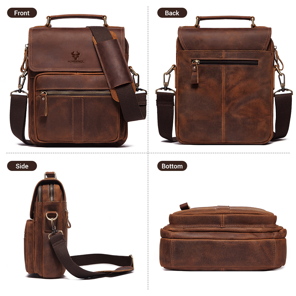 HUMERPAUL Hakiki Deri erkek om - Luxury Bags For Men incelemesi ve fiyatı