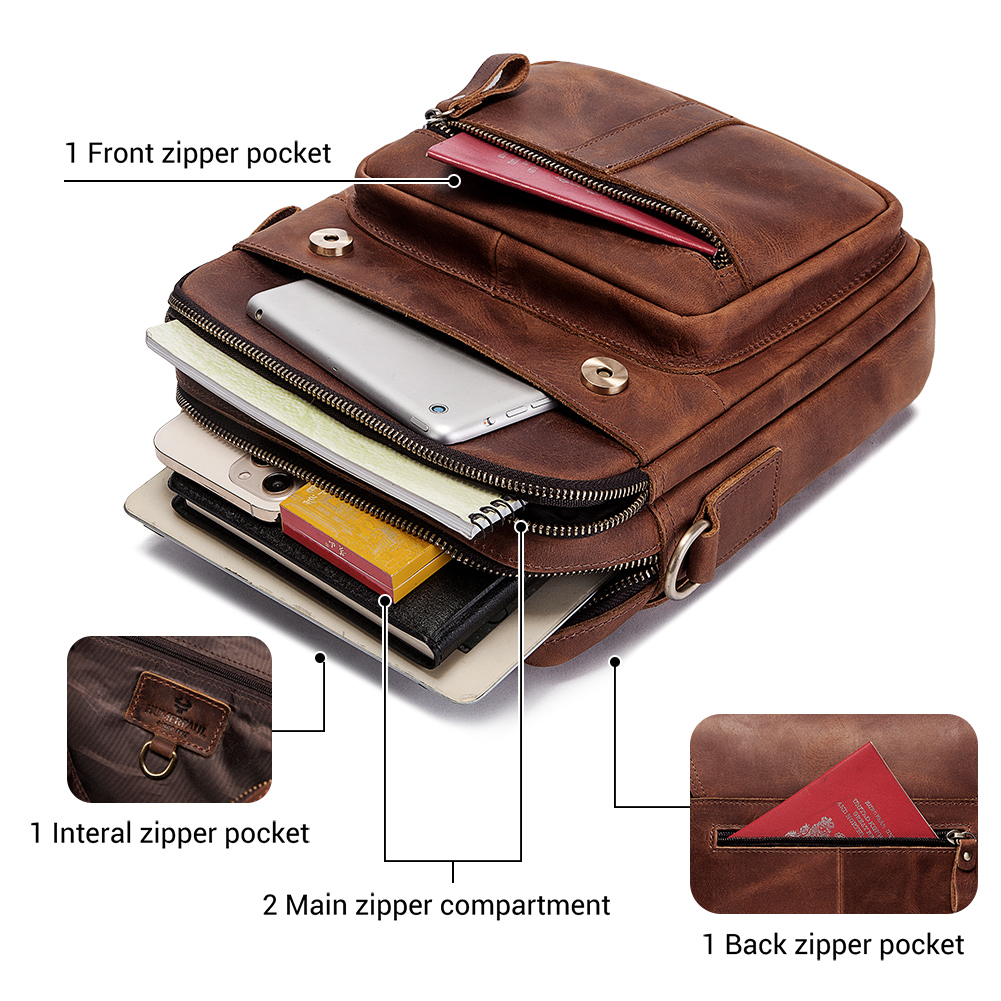 HUMERPAUL Hakiki Deri erkek om - Luxury Bags For Men incelemesi ve fiyatı