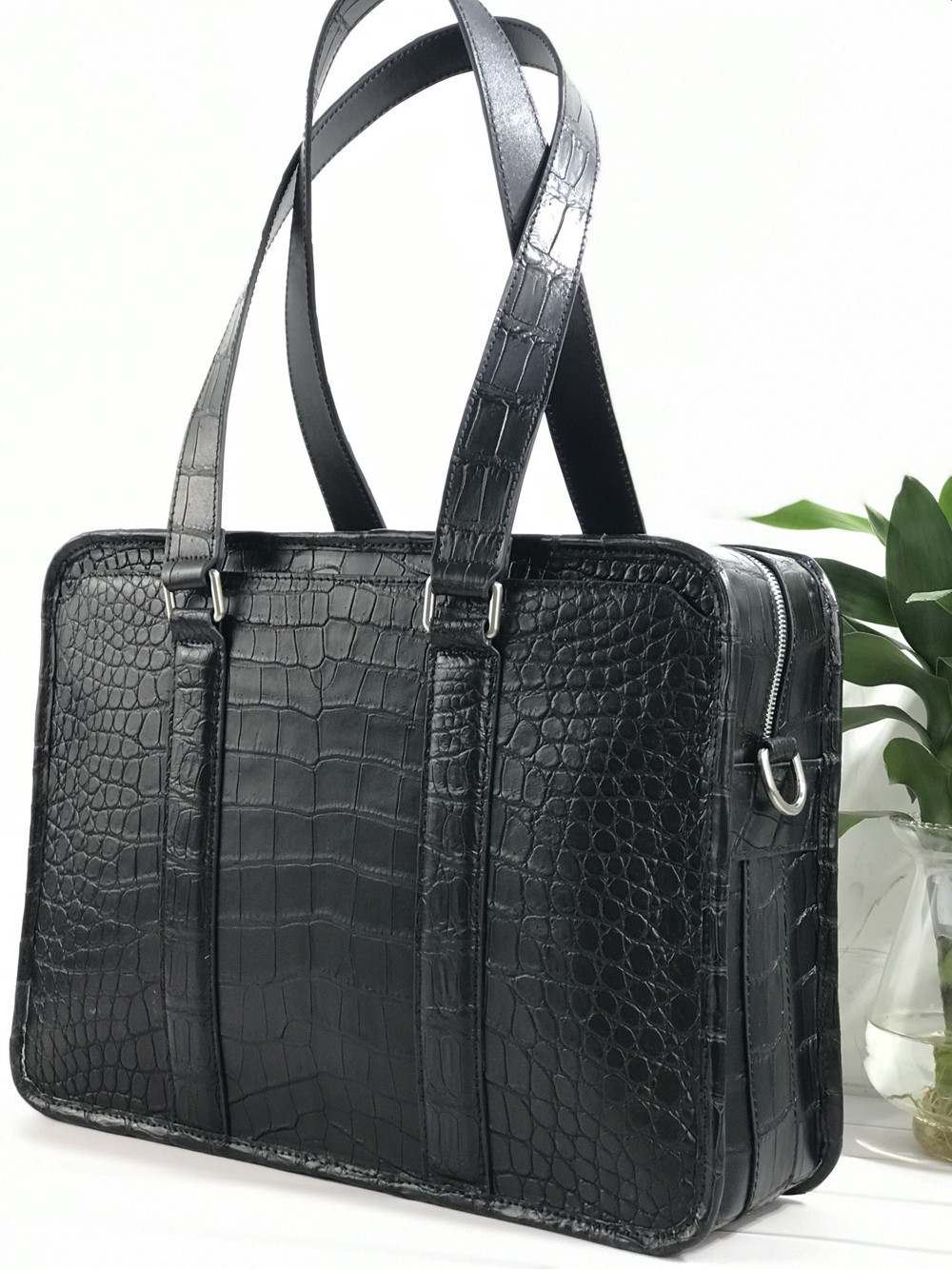 Yeni timsah derisi laptop çant - Luxury Bags For Men incelemesi ve fiyatı