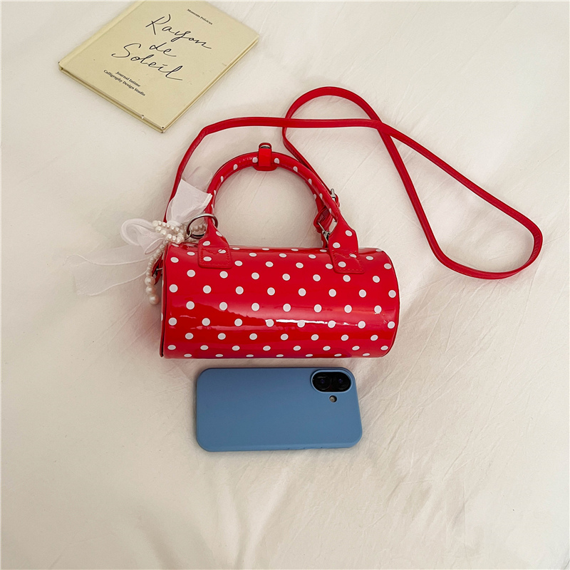Kore Puantiyeli Mini Çanta Sev - Top Handle Patent Bag incelemesi ve fiyatı