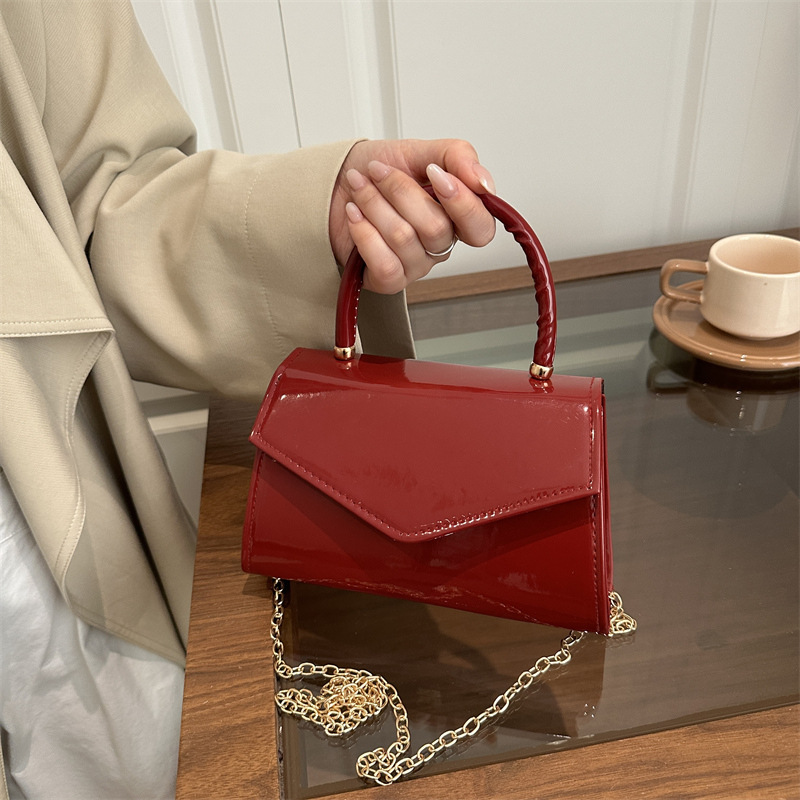 Kadınlar için Patent Deri Mini - Top Handle Patent Bag incelemesi ve fiyatı
